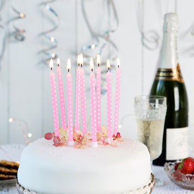 Pink Birthday Candles