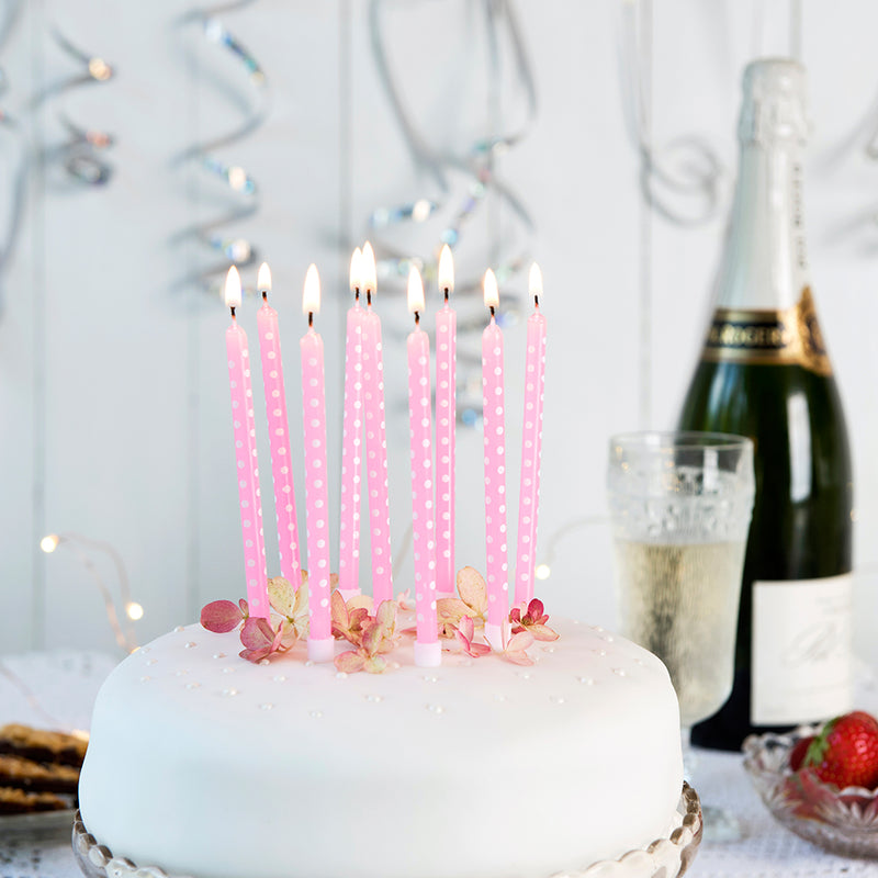 Pink Birthday Candles