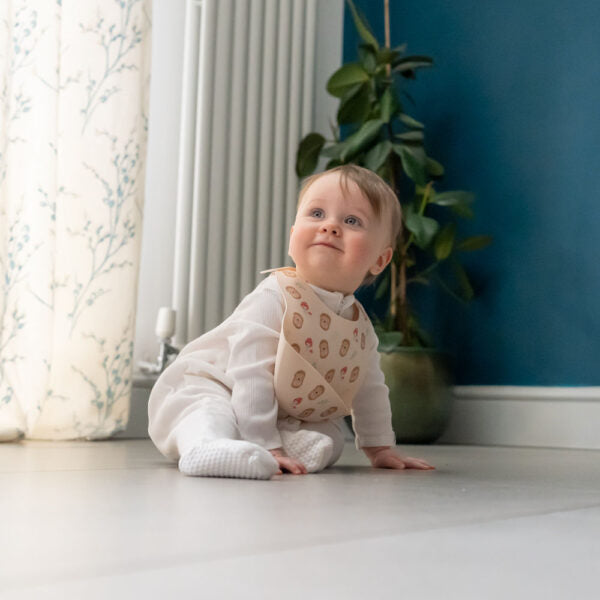 Hedgehog Catch It Silicone Bib