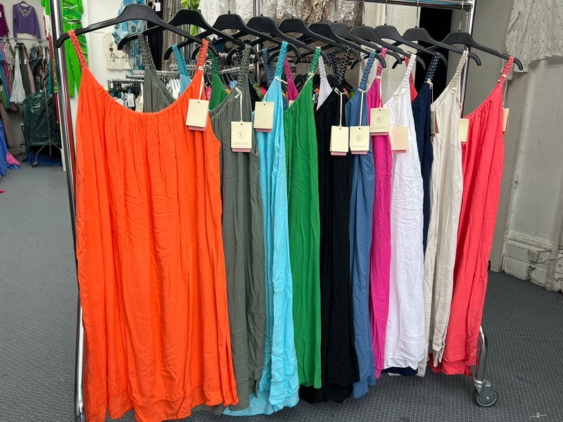Plait Strap Dress - More Colours Available