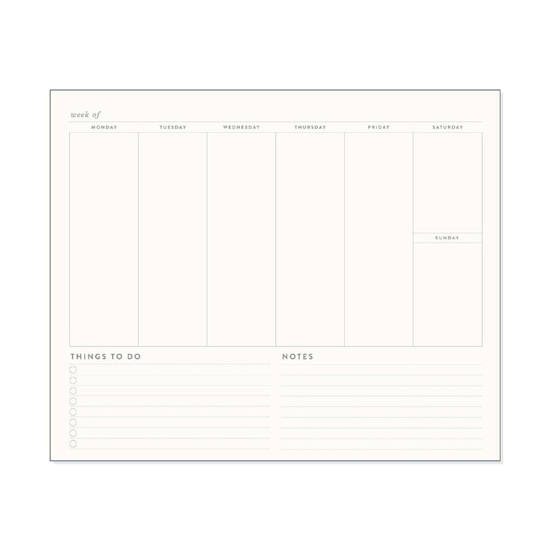 The Weekly Plan