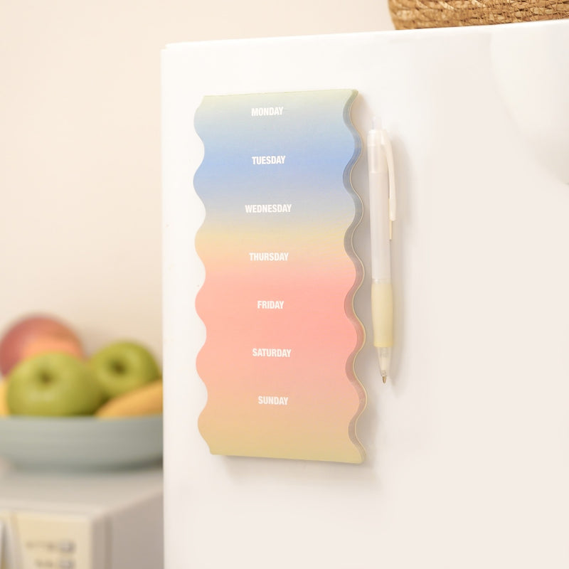 Ombre Wave Weekly Magnetic Planner