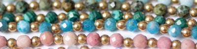 Brass Crystal Healing Bracelets - More Designs Available