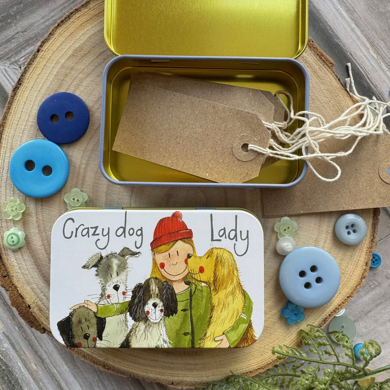 Crazy Dog Lady Small Tin