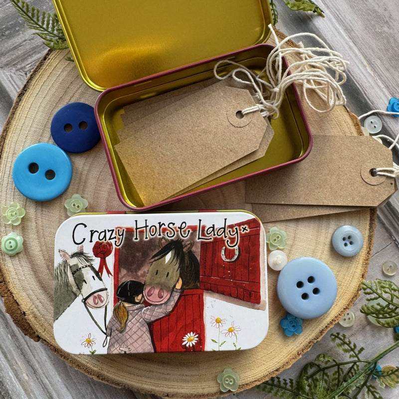 Crazy Horse Lady Small Tin