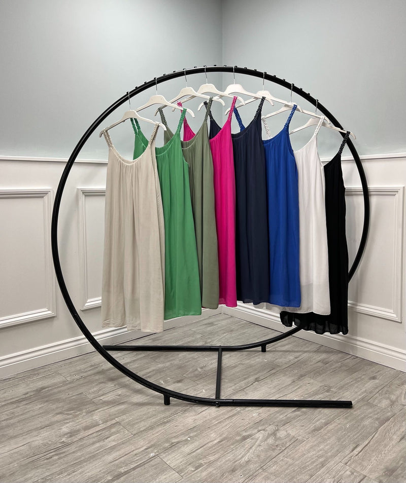 Plait Strap Dress - More Colours Available