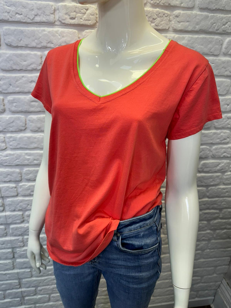 Neon Trim T Shirt - More Colours Available