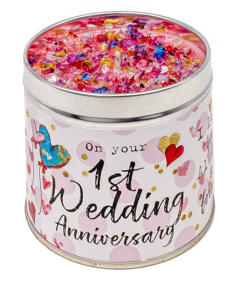 First Wedding Anniversary Candle