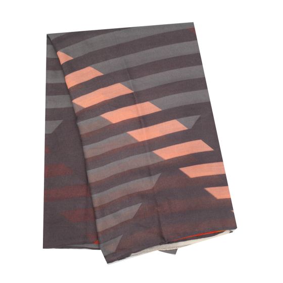 Grey Oversized Tartan Print Scarf