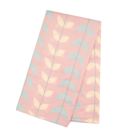 Dusky Pink Leaf Lines Scarf