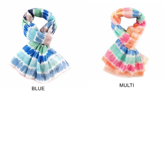 Stripes Blue Scarf