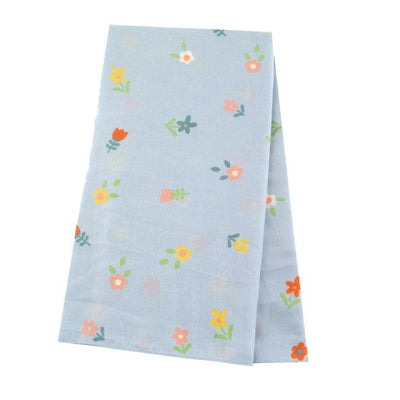 Blue Ditsy Flower Scarf