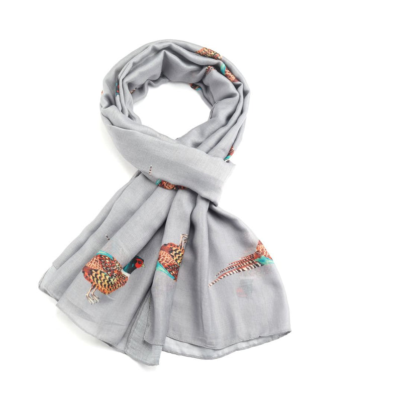 Grey Pheasant Scarf
