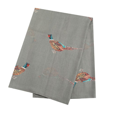 Olive Pheasant Scarf