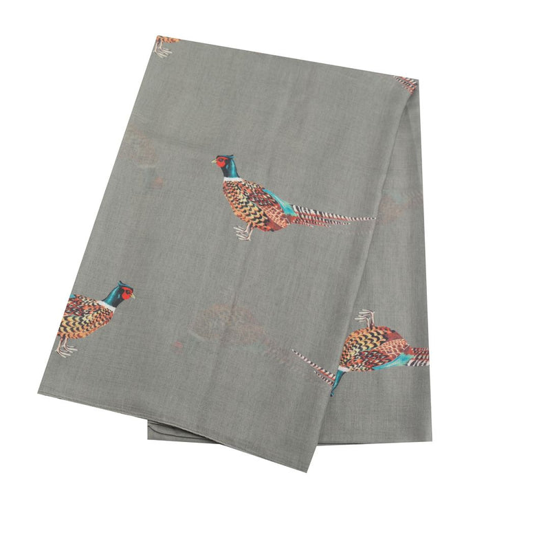Olive Pheasant Scarf