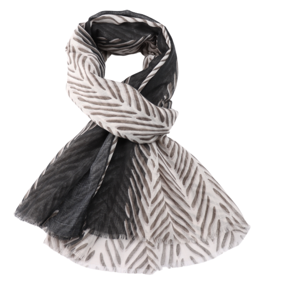 Little Branches Black Scarf