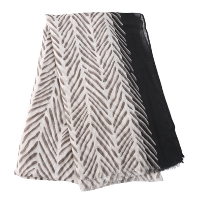 Little Branches Black Scarf