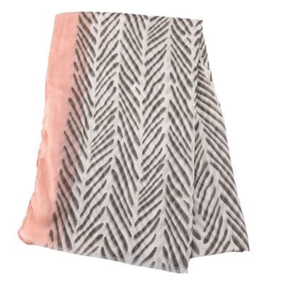 Little Branches Coral Scarf