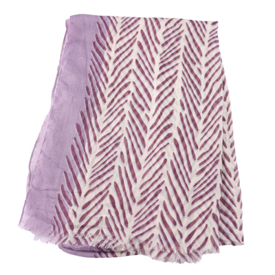 Little Branches Purple Scarf