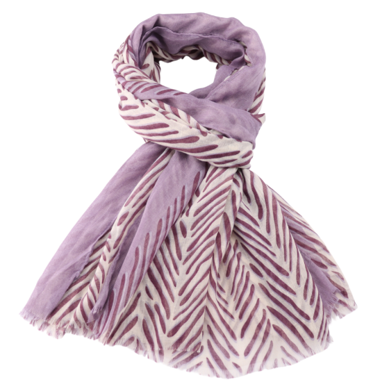 Little Branches Purple Scarf