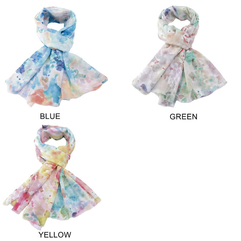 Tie Dye Blue Scarf