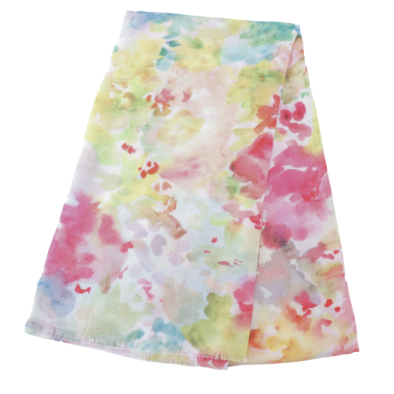 Tie Dye Yellow Scarf