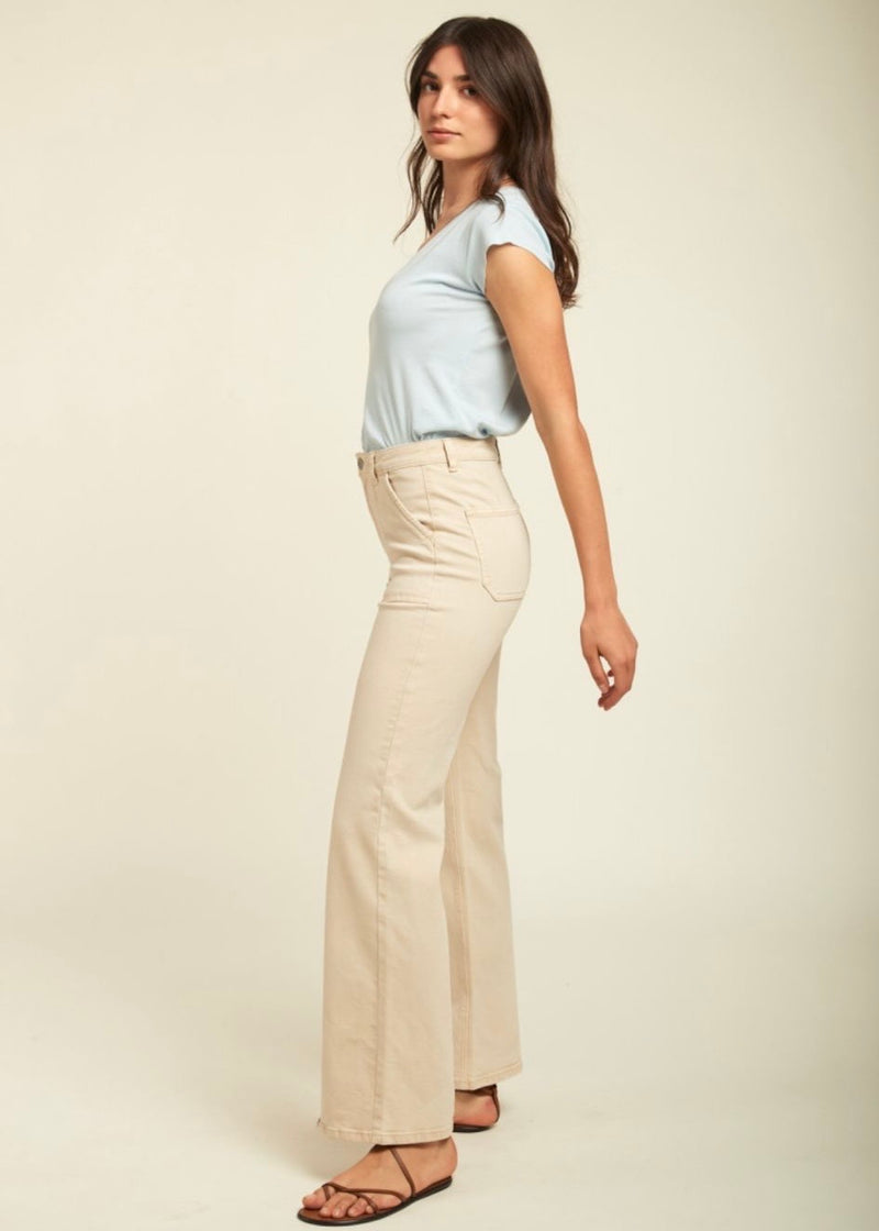 Freya Flare Jeans Stone