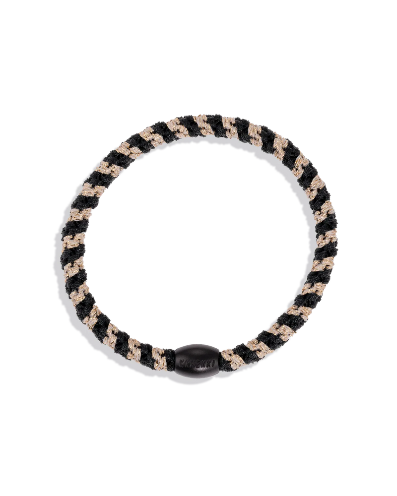 Kknekki Slim Black Beige Glitter Stripe