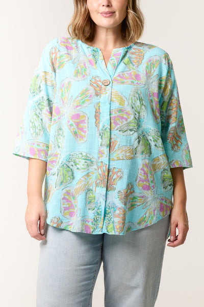 Elodie Butterfly Cotton Top - More Colours Available