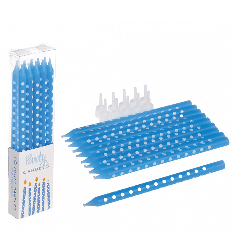 Blue Birthday Candles