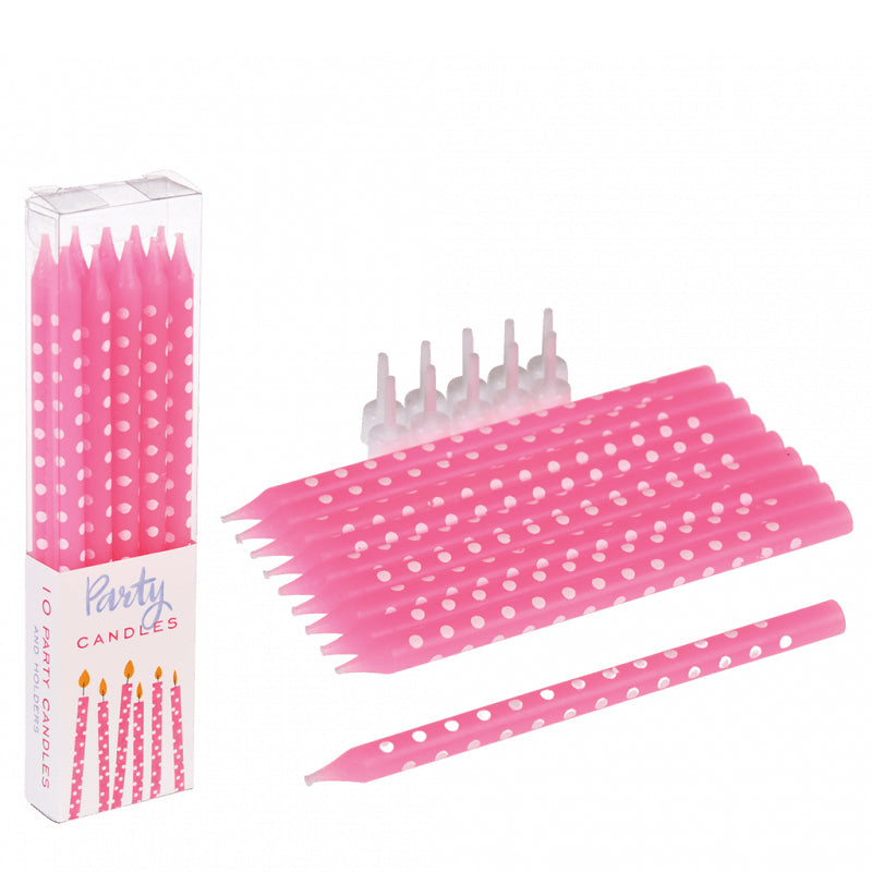Pink Birthday Candles