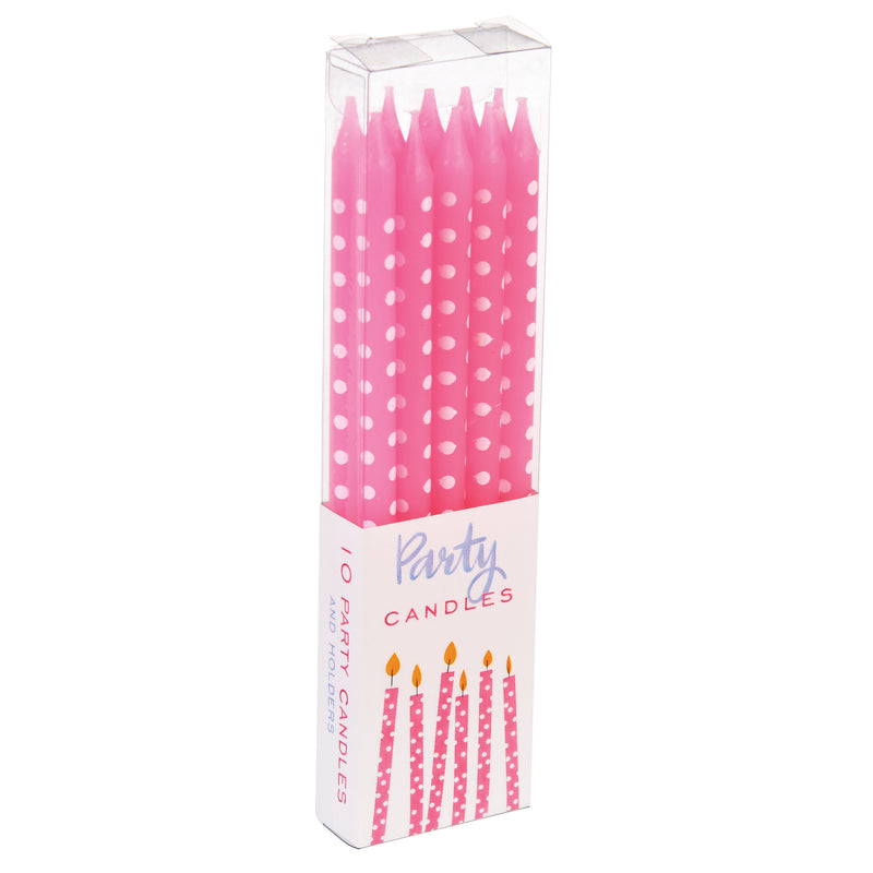 Pink Birthday Candles