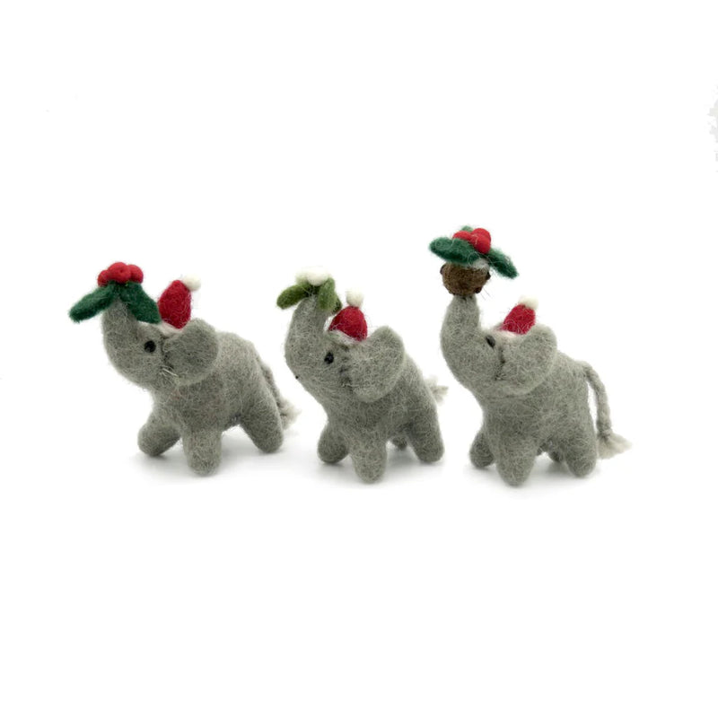 Christmas Mini Elephant Decoration
