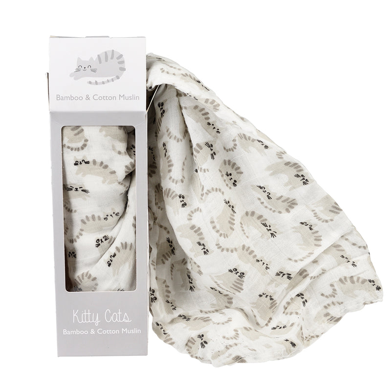 Kitty Cat Swaddling Blanket