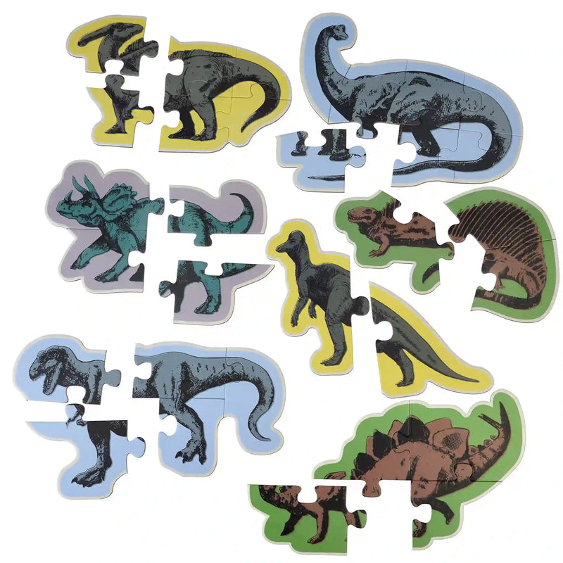 Set Of Seven Dinosaur Puzzles