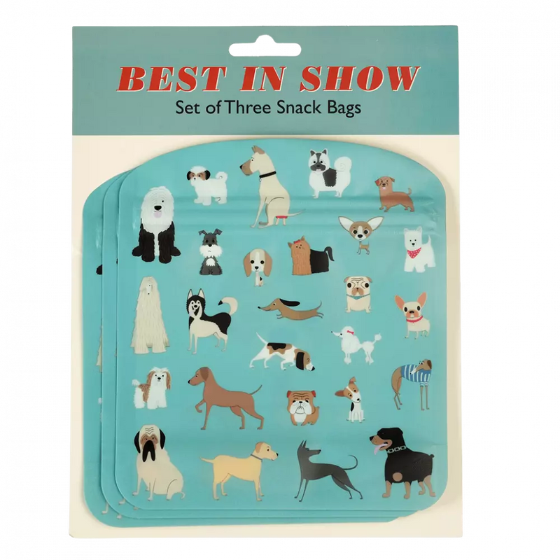 Dog Reusable Snack Bags (Set Of 3)