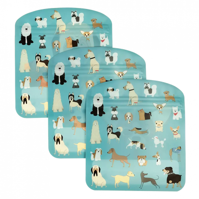Dog Reusable Snack Bags (Set Of 3)