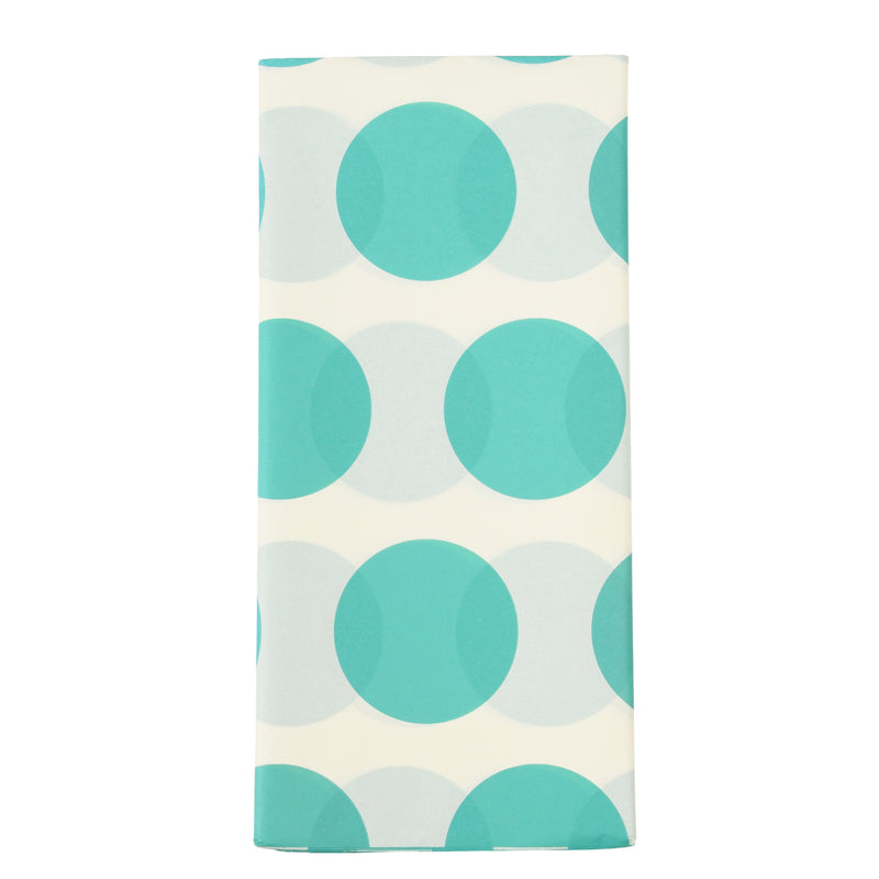 Turquoise Dot Ten Sheets Tissue Paper