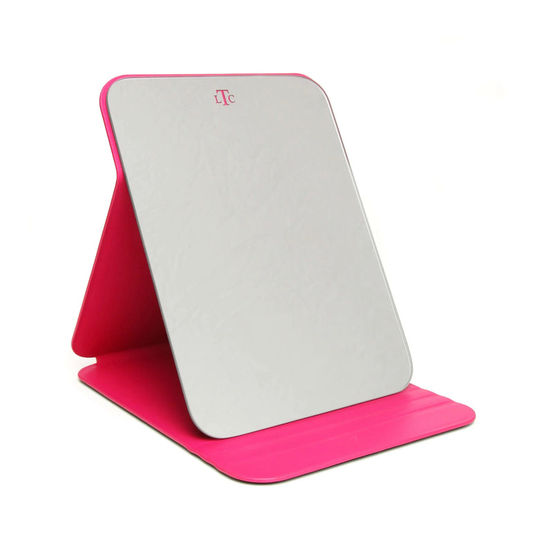 Alice Wheeler Black & Hot Pink Folding Travel Mirror