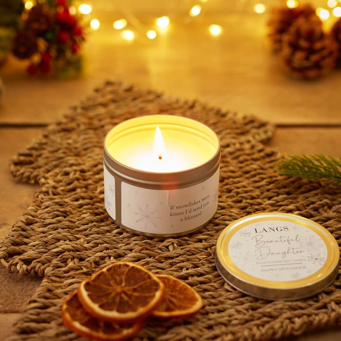 Beautiful Daughter Snowflake Candle