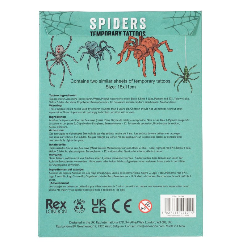 Spider Temporary Tattoos