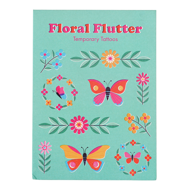 Floral Flutter Temporary Tattoos