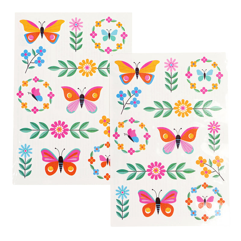 Floral Flutter Temporary Tattoos