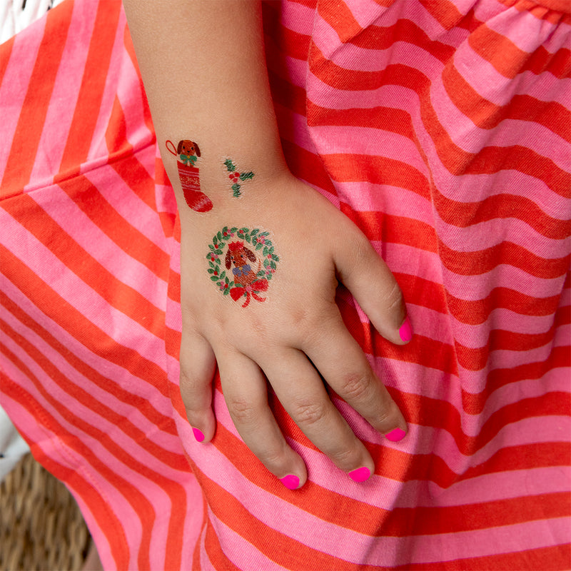 Festive Sausage Temporary Tattoos
