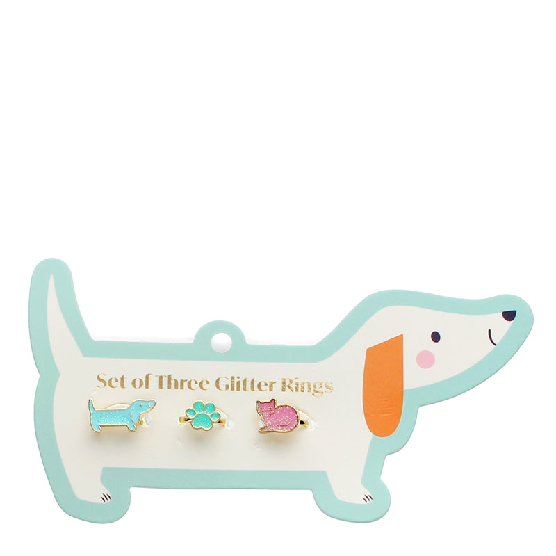 Dog & Cat Glitter Rings
