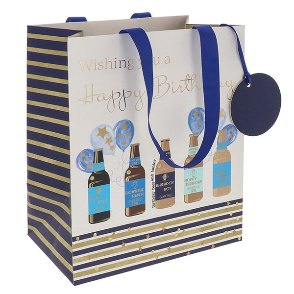 Beer Birthday Medium Gift Bag