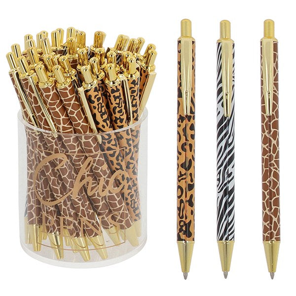 Chic Animal Print Pens