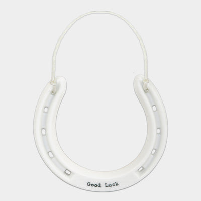 Good Luck Porcelain Horseshoe