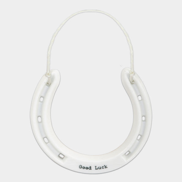 Good Luck Porcelain Horseshoe