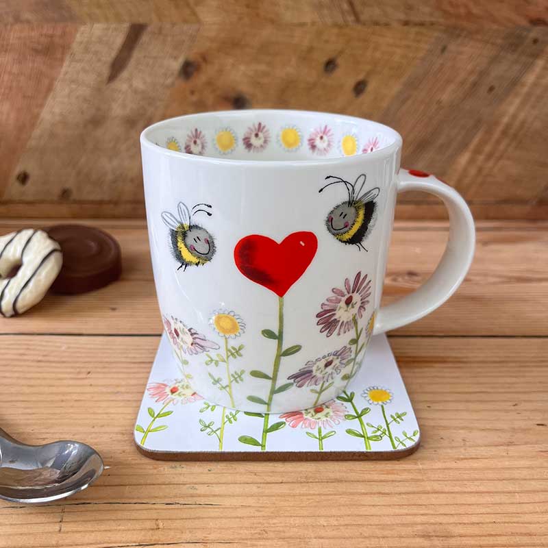 Bees & Hearts Mug